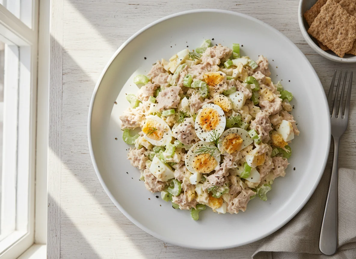 Tuna and Egg Salad with Celery photo