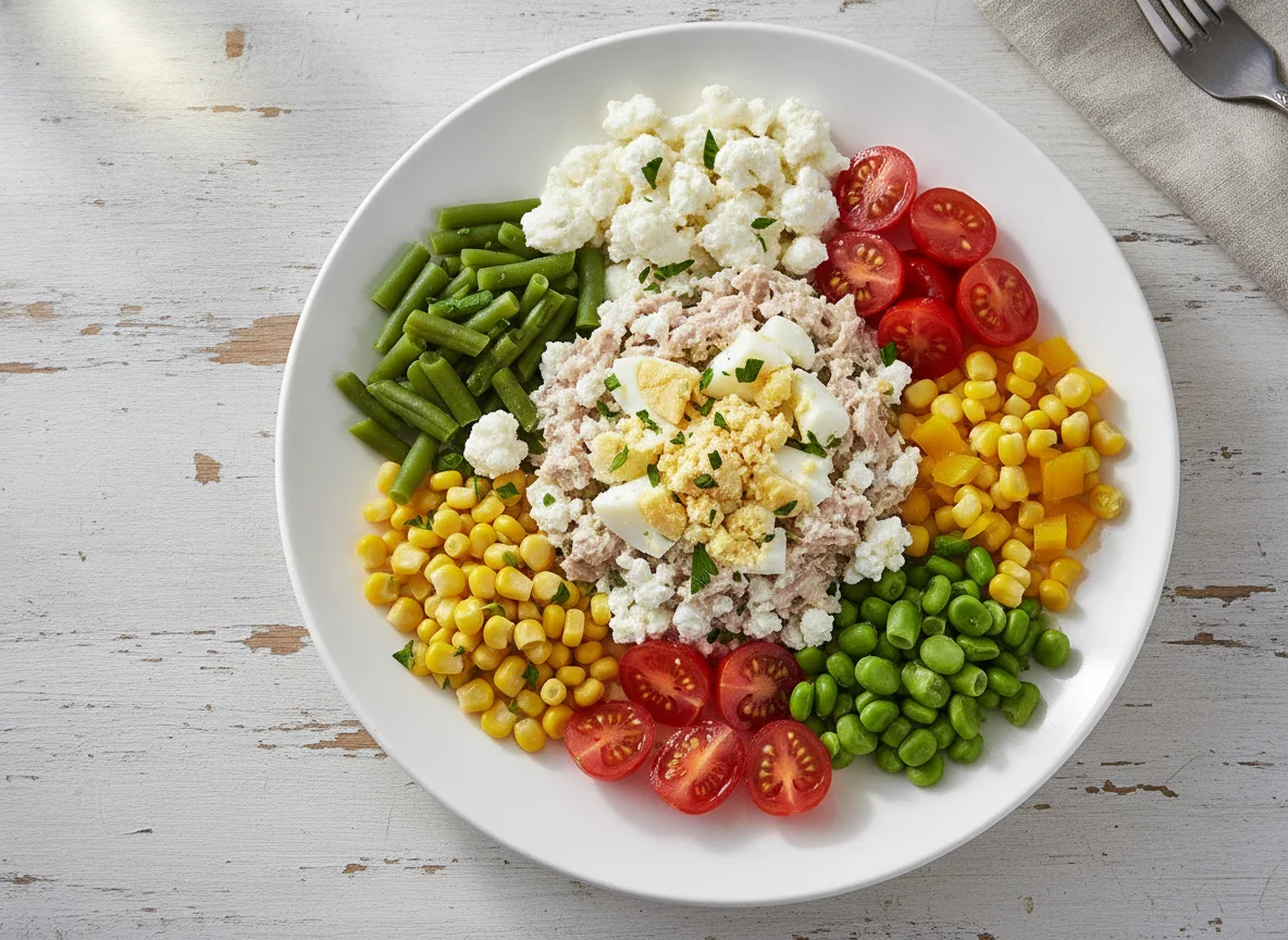 Tuna and Egg Salad with Vegetables photo