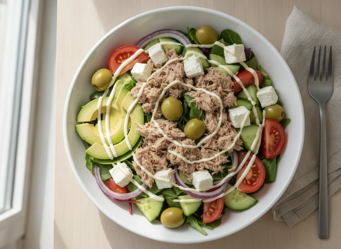 Tuna and Feta Salad Bowl photo