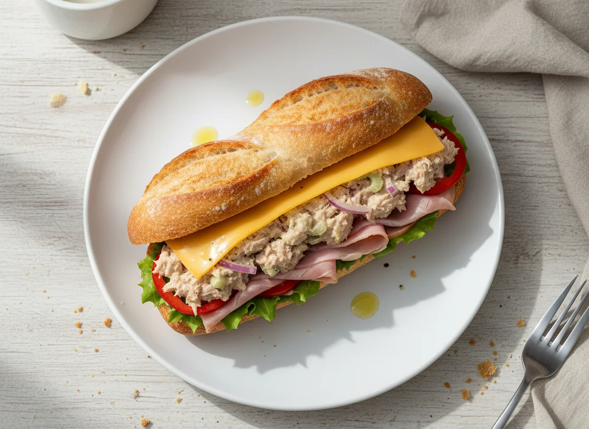 Tuna and Ham Sandwich photo