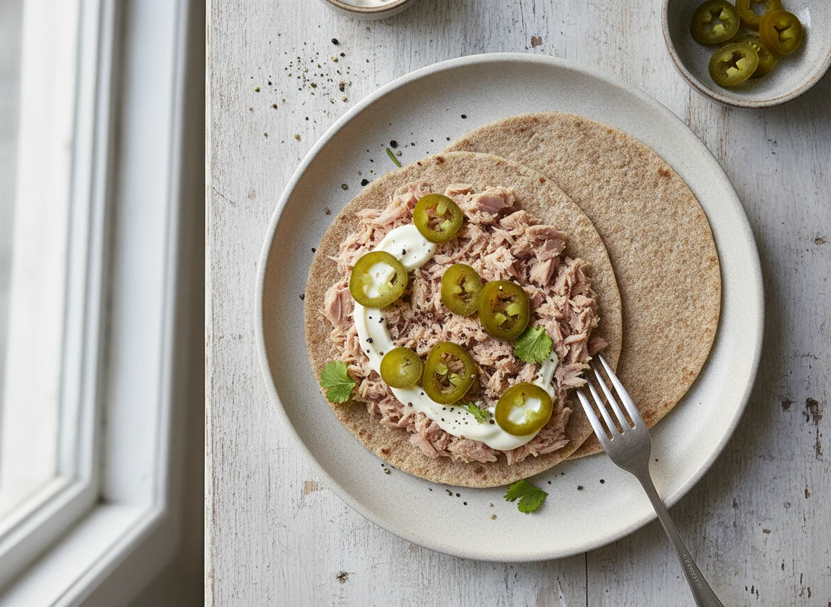 Tuna and Jalapeno Sandwich Prep photo