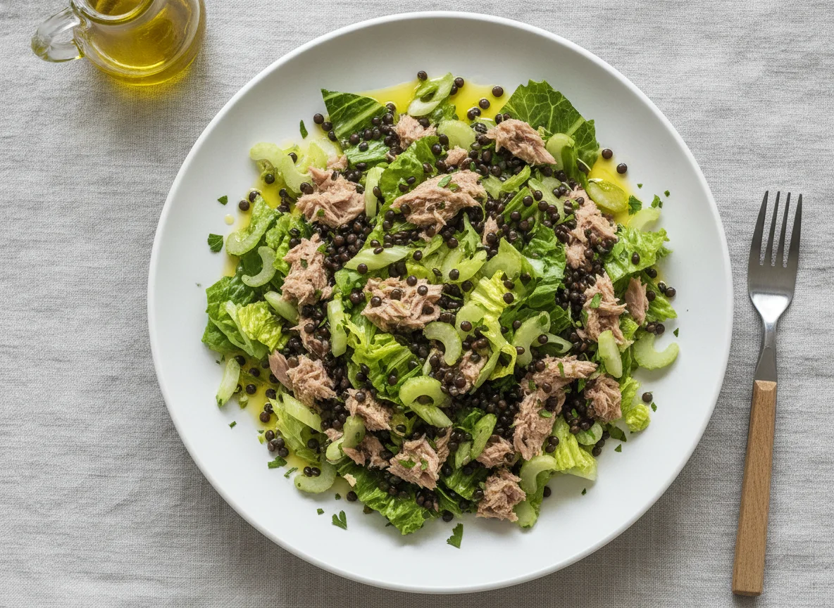 Tuna and Lentil Salad with Celery photo