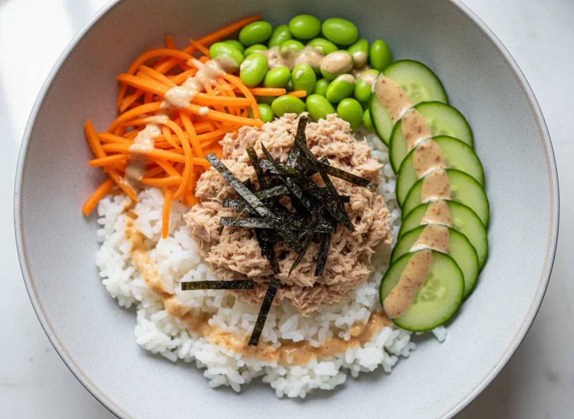 Tuna and Rice Bowl with Vegetables photo