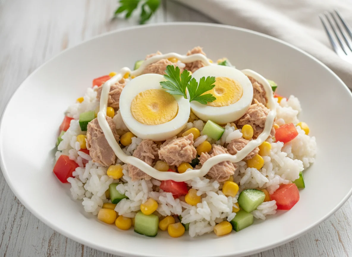 Tuna and Rice Salad with Egg photo
