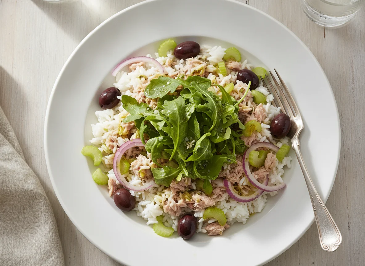 Tuna and Rice Salad with Rocket photo