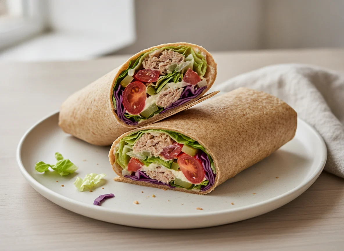 Tuna and Salad Wholemeal Wrap photo