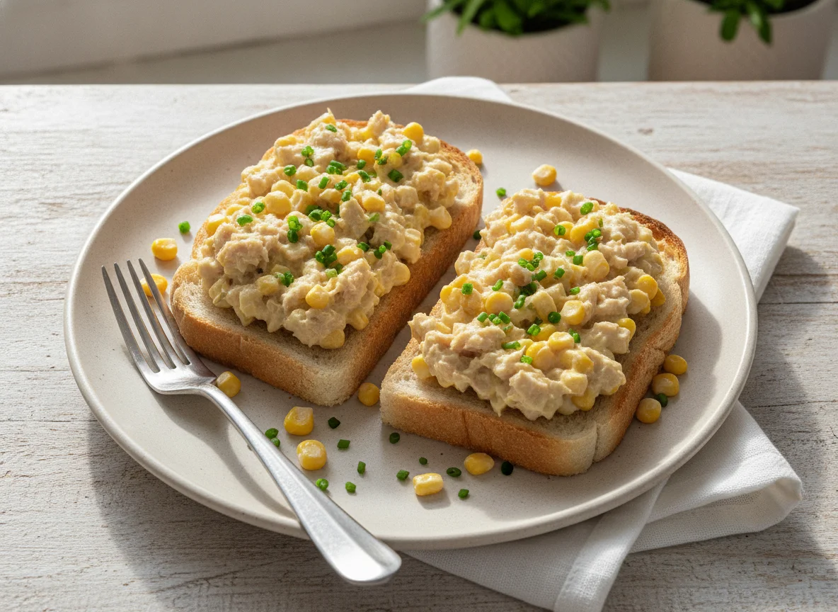 Tuna and Sweetcorn on Toast photo