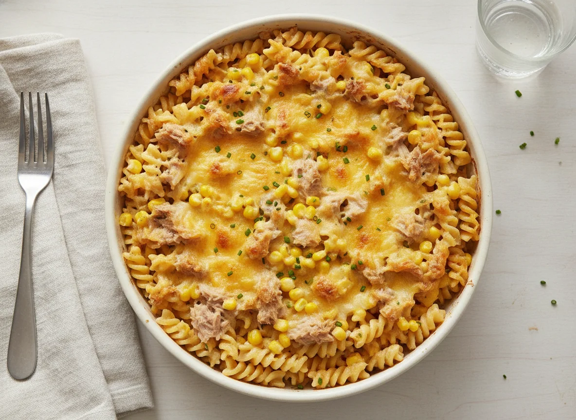 Tuna and Sweetcorn Pasta Bake photo