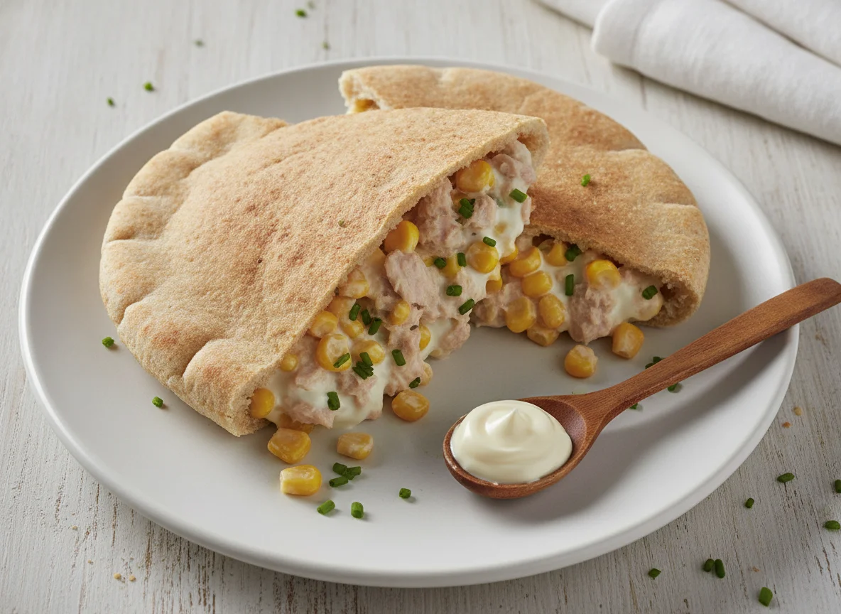 Tuna and Sweetcorn Pitta photo
