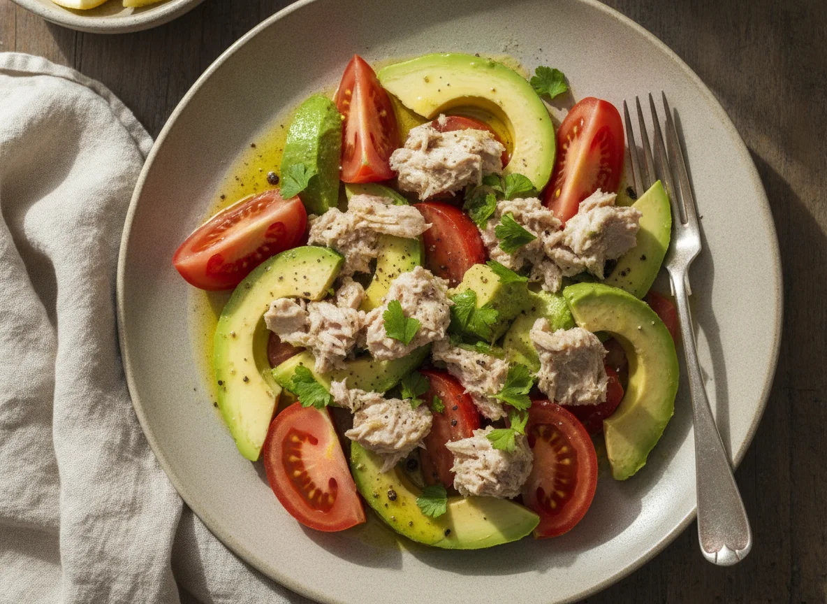 Tuna, Avocado, and Tomato Salad photo