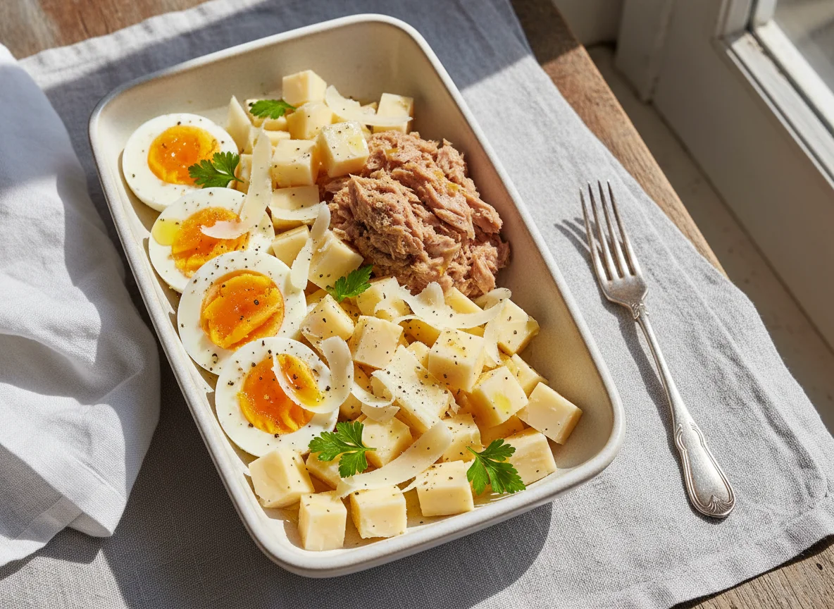 Tuna, Egg, and Cheese Bowl photo