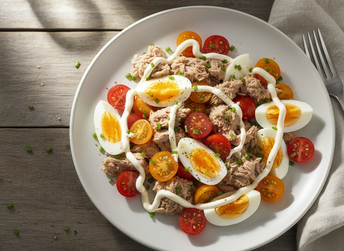 Tuna, Egg, and Tomato Salad photo
