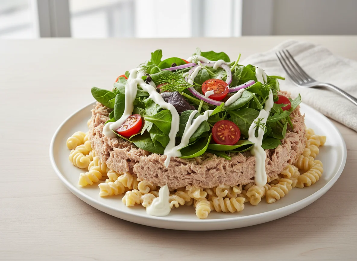 Tuna Layered Salad with Mayo photo