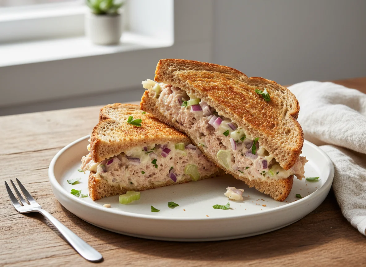 Tuna Mayonnaise Toasted Sandwich photo