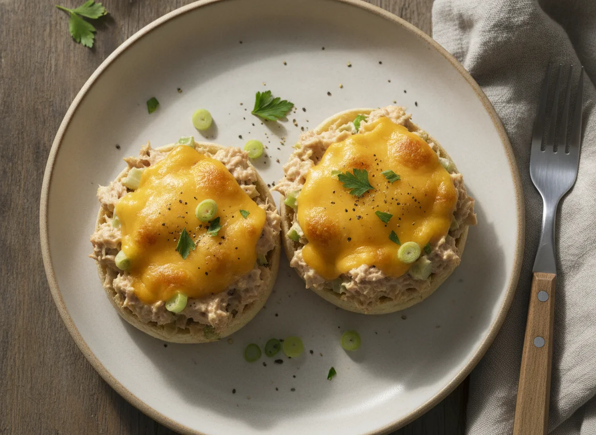 Tuna Melt on English Muffin photo