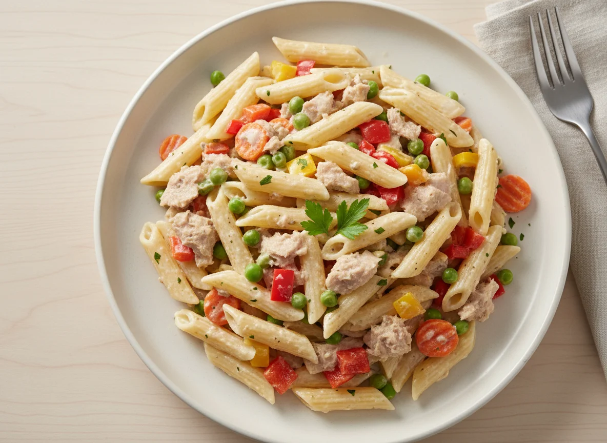 Tuna Pasta with Mixed Vegetables photo