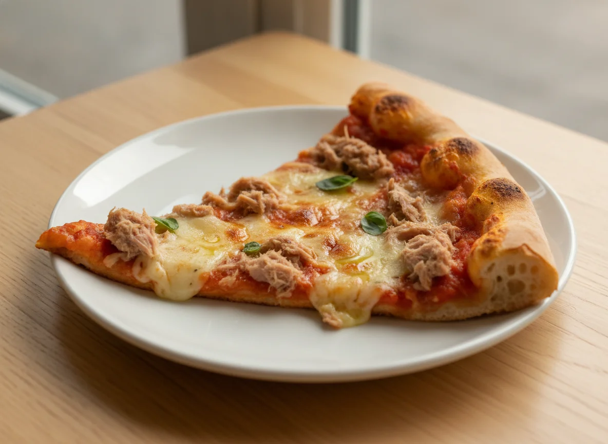 Tuna Pizza Slice photo