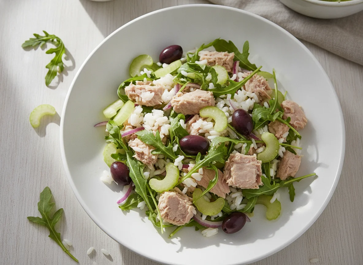 Tuna Rice Salad with Rocket photo
