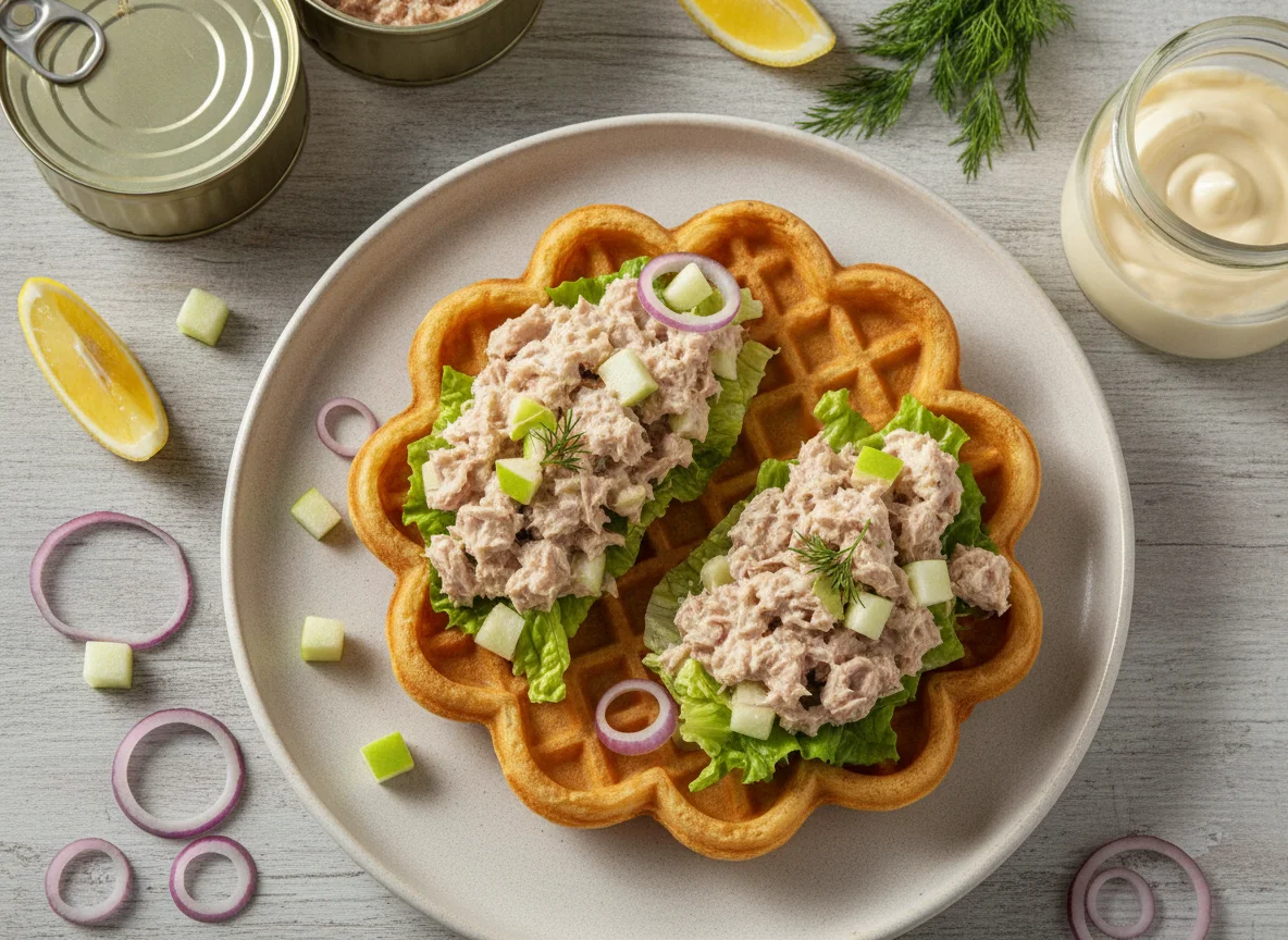 Tuna Salad in Waffle Bowls photo