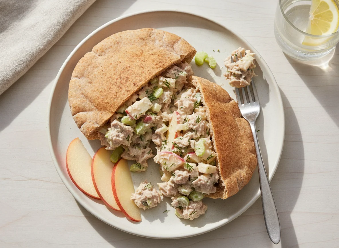 Tuna Salad Pita with Apple photo