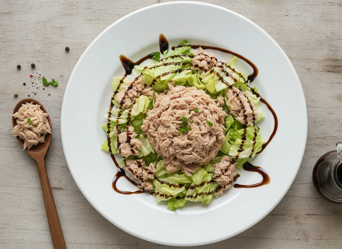 Tuna Salad with Balsamic Glaze photo