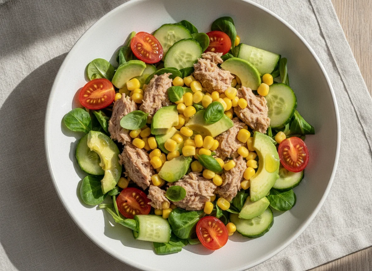 Tuna Salad with Corn and Avocado photo