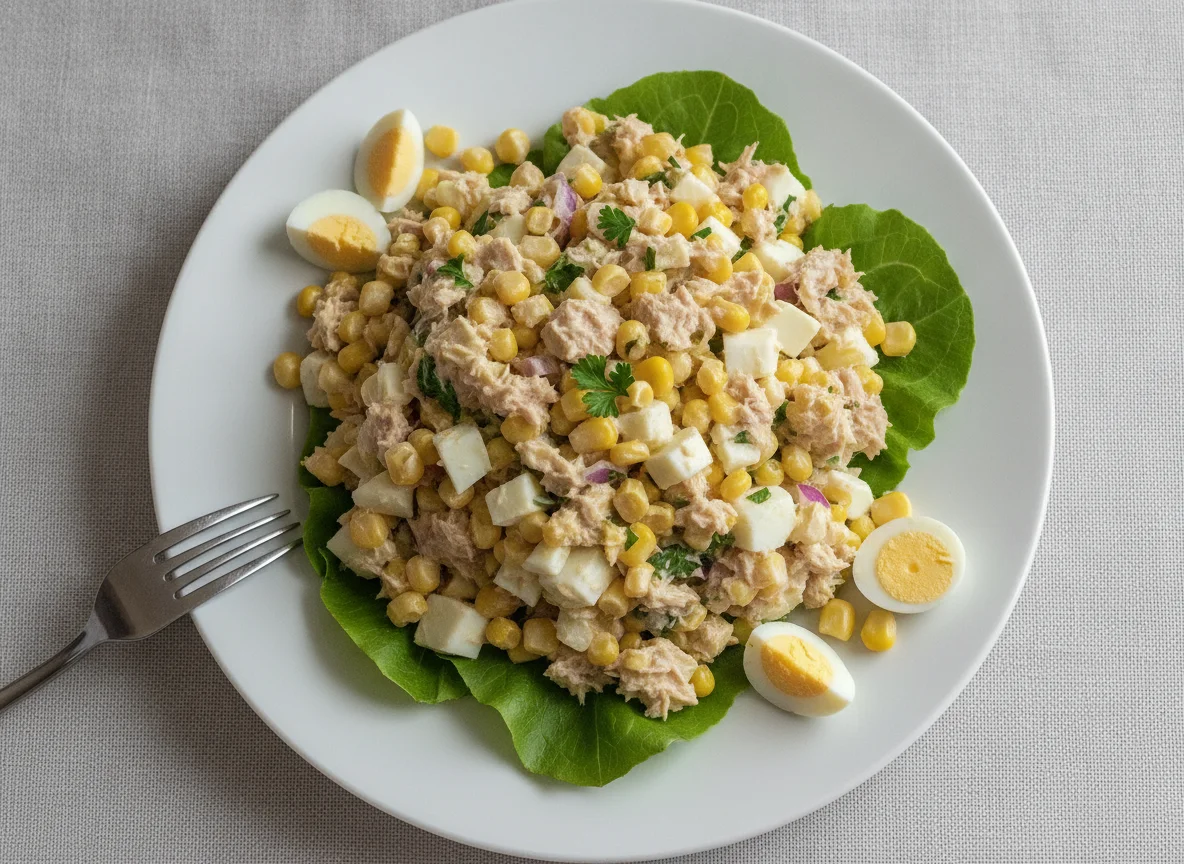 Tuna Salad with Corn and Egg photo
