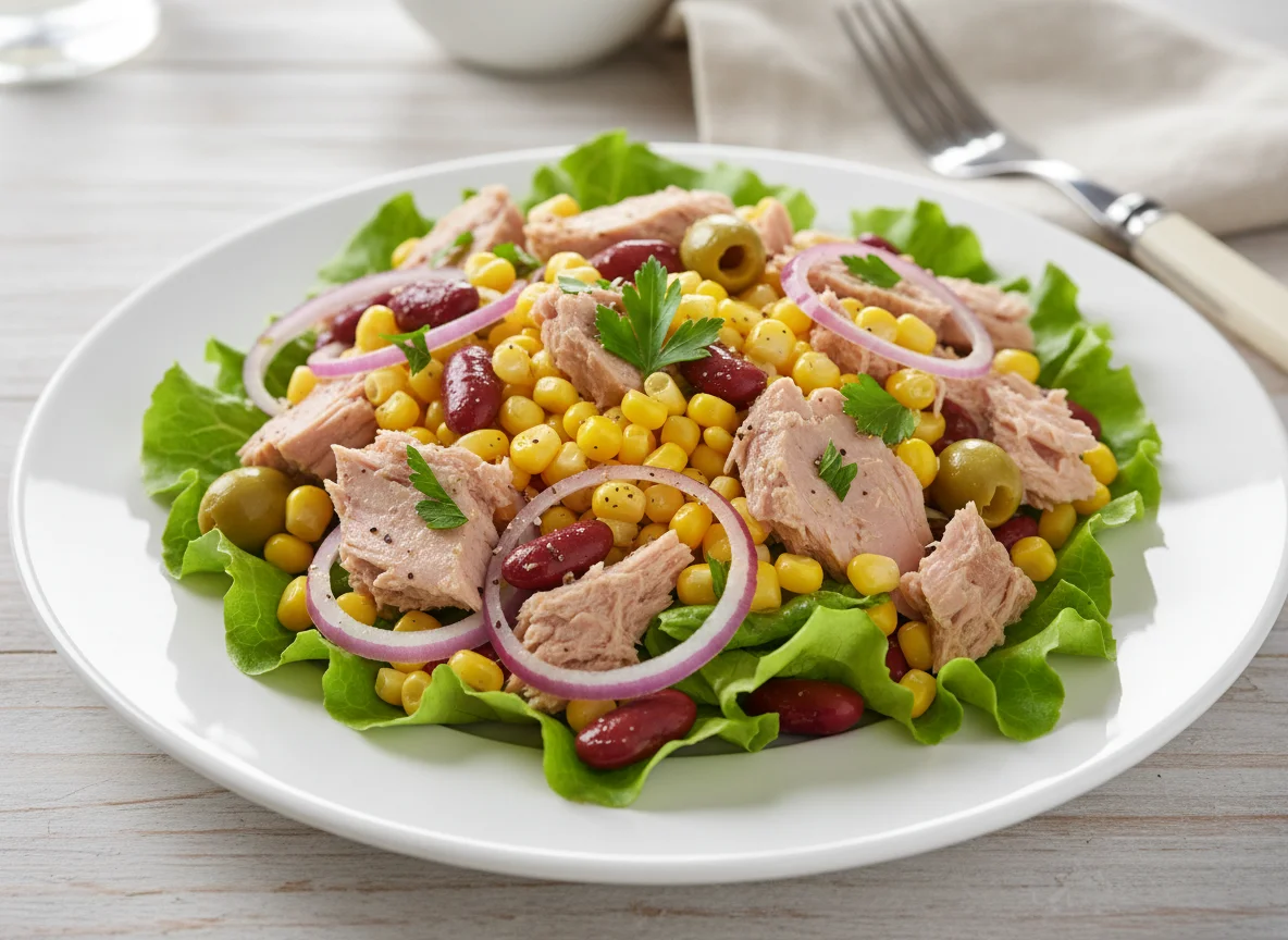 Tuna Salad with Corn and Olives photo