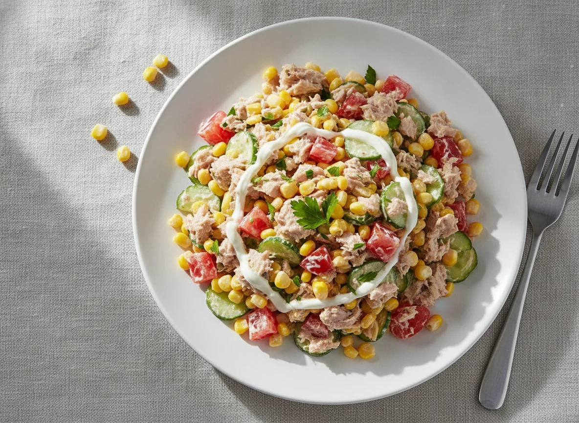 Tuna Salad with Corn and Vegetables photo