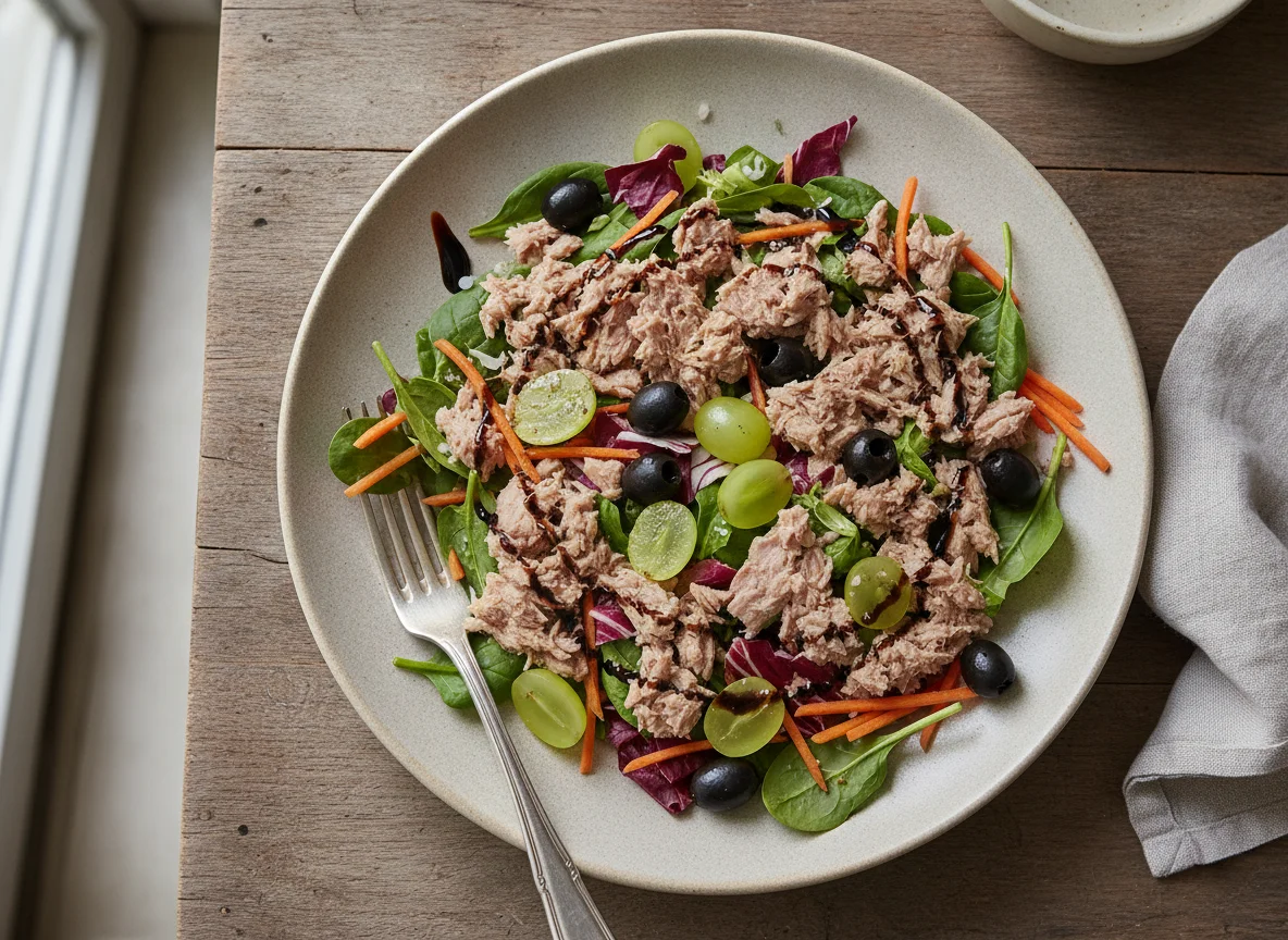 Tuna Salad with Grapes and Olives photo