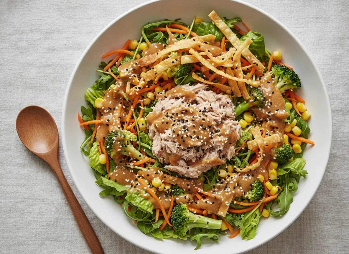Tuna Salad with Mixed Greens and Sesame photo