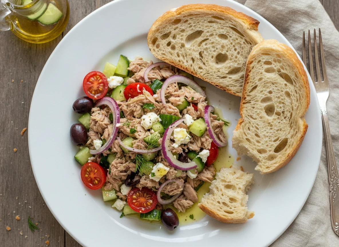 Tuna Salad with Sourdough Bread photo