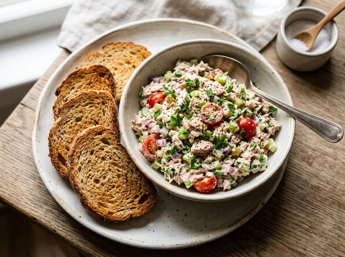 Tuna Salad with Toasted Bread photo