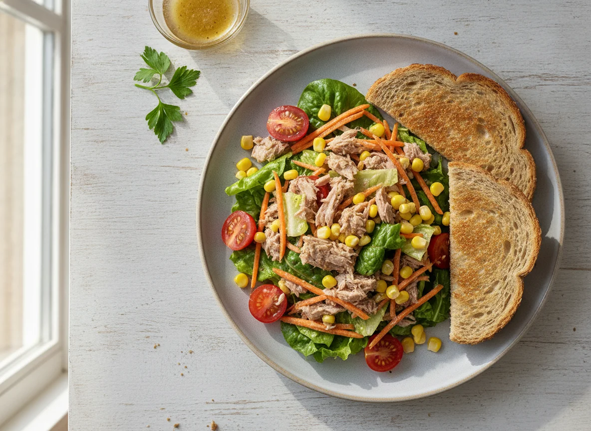 Tuna Salad with Wholemeal Toast photo