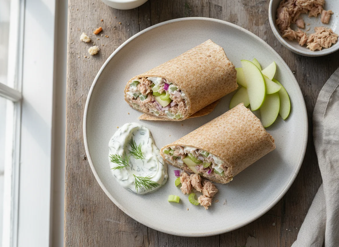 Tuna Wrap with Apple photo