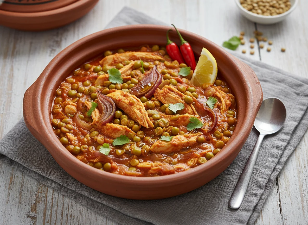 Tunisian Chicken and Split Pea Stew photo