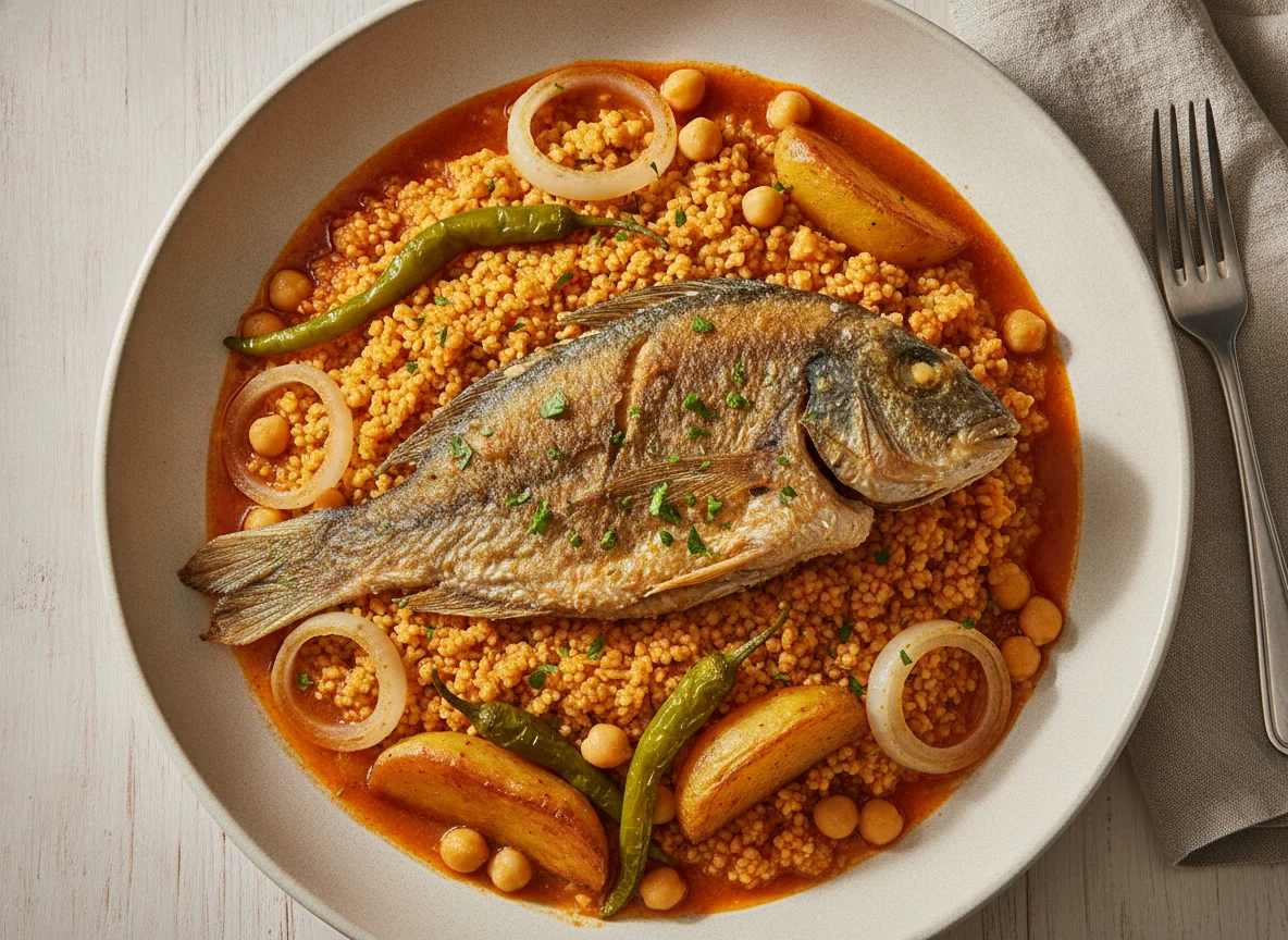 Tunisian Fish Couscous photo