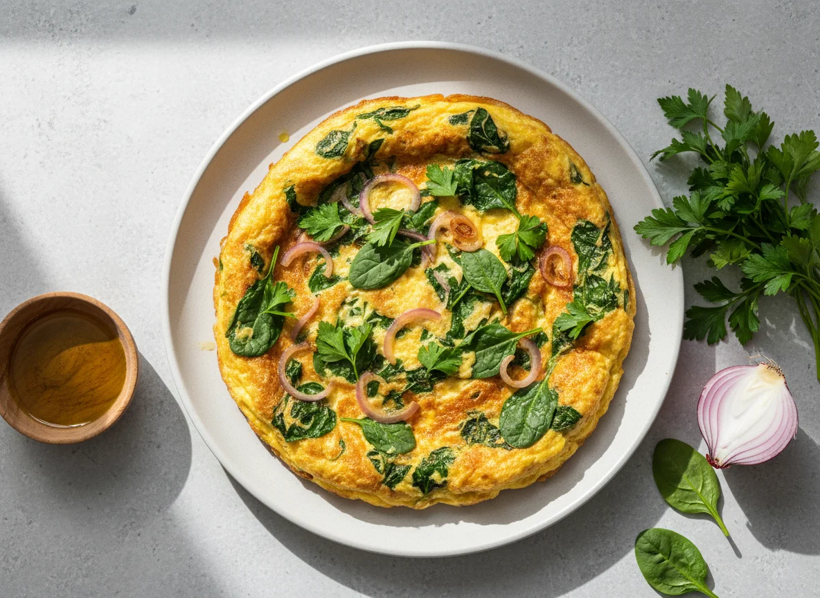 Tunisian Omelette with Herbs (Fricassée d'Oeufs aux Herbes) photo