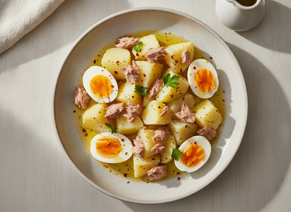 Tunisian Potato and Egg Salad (Kafteji-style base) photo