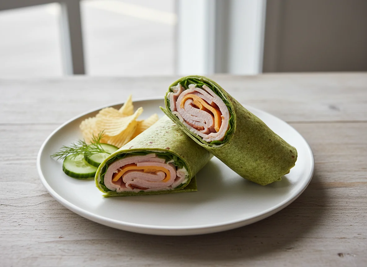 Turkey and Cheese Wrap photo