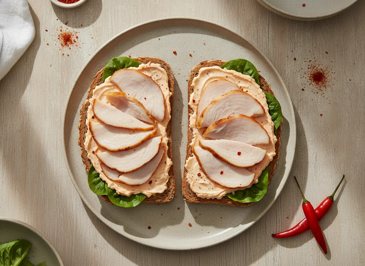 Turkey and Cream Cheese Open-Faced Sandwiches photo