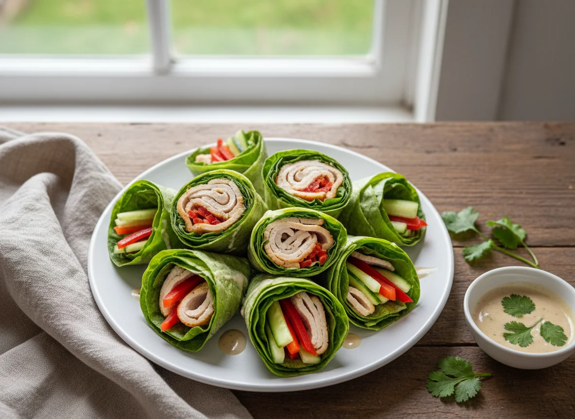 Turkey and Lettuce Wrap photo