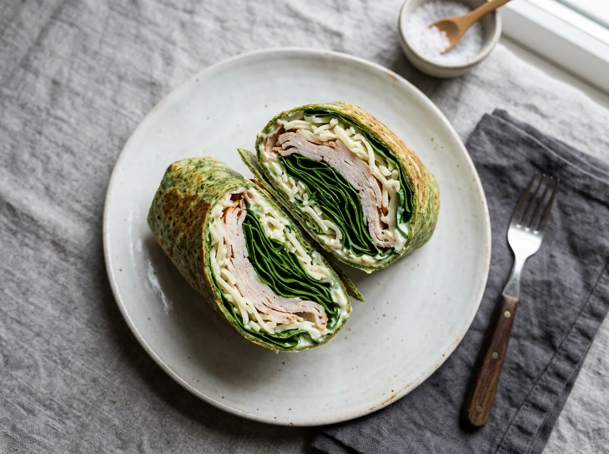 Turkey and Spinach Wrap photo
