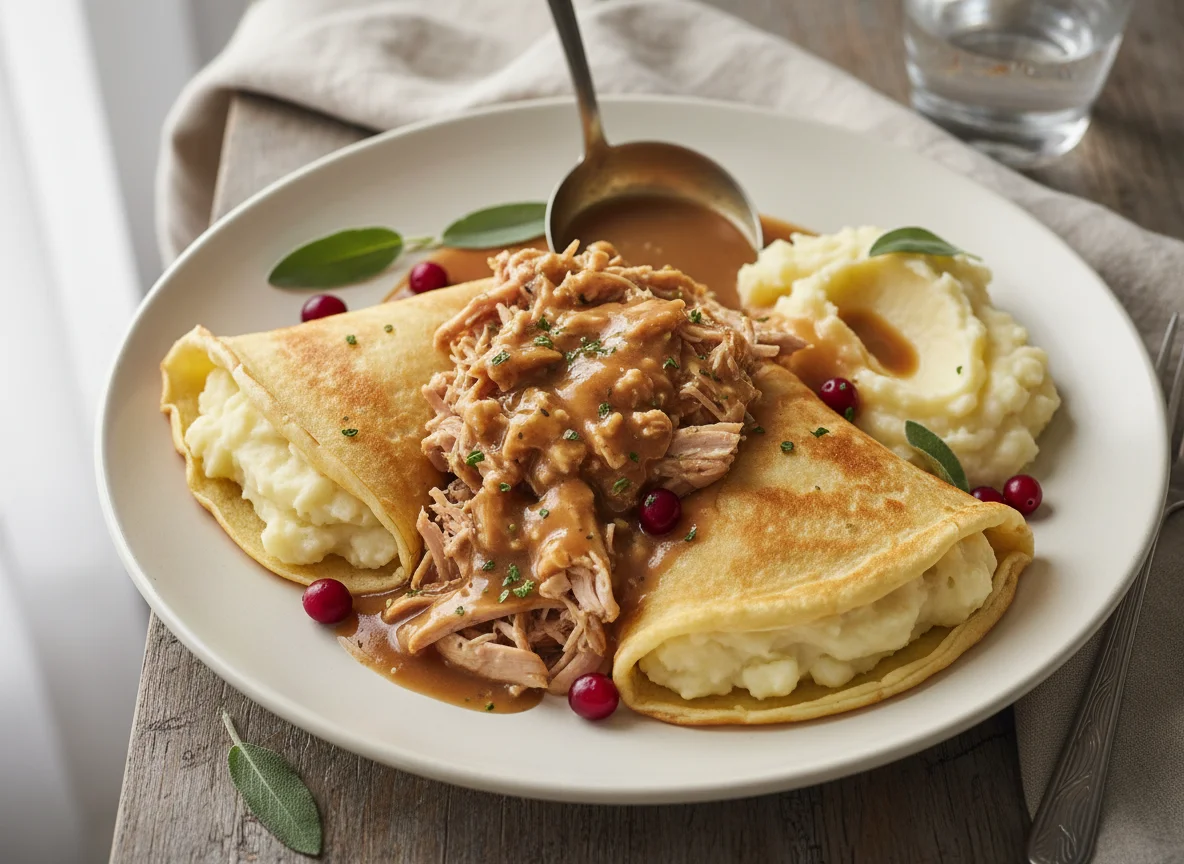 Turkey Dinner with Crepes photo