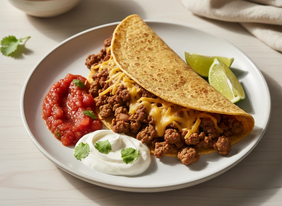Turkey Ground Beef Protein Tortilla photo