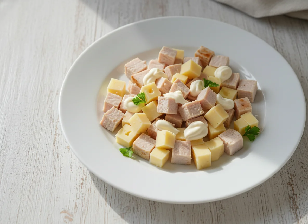 Turkey, Light Cheese, and Low-Fat Mayonnaise Snack photo