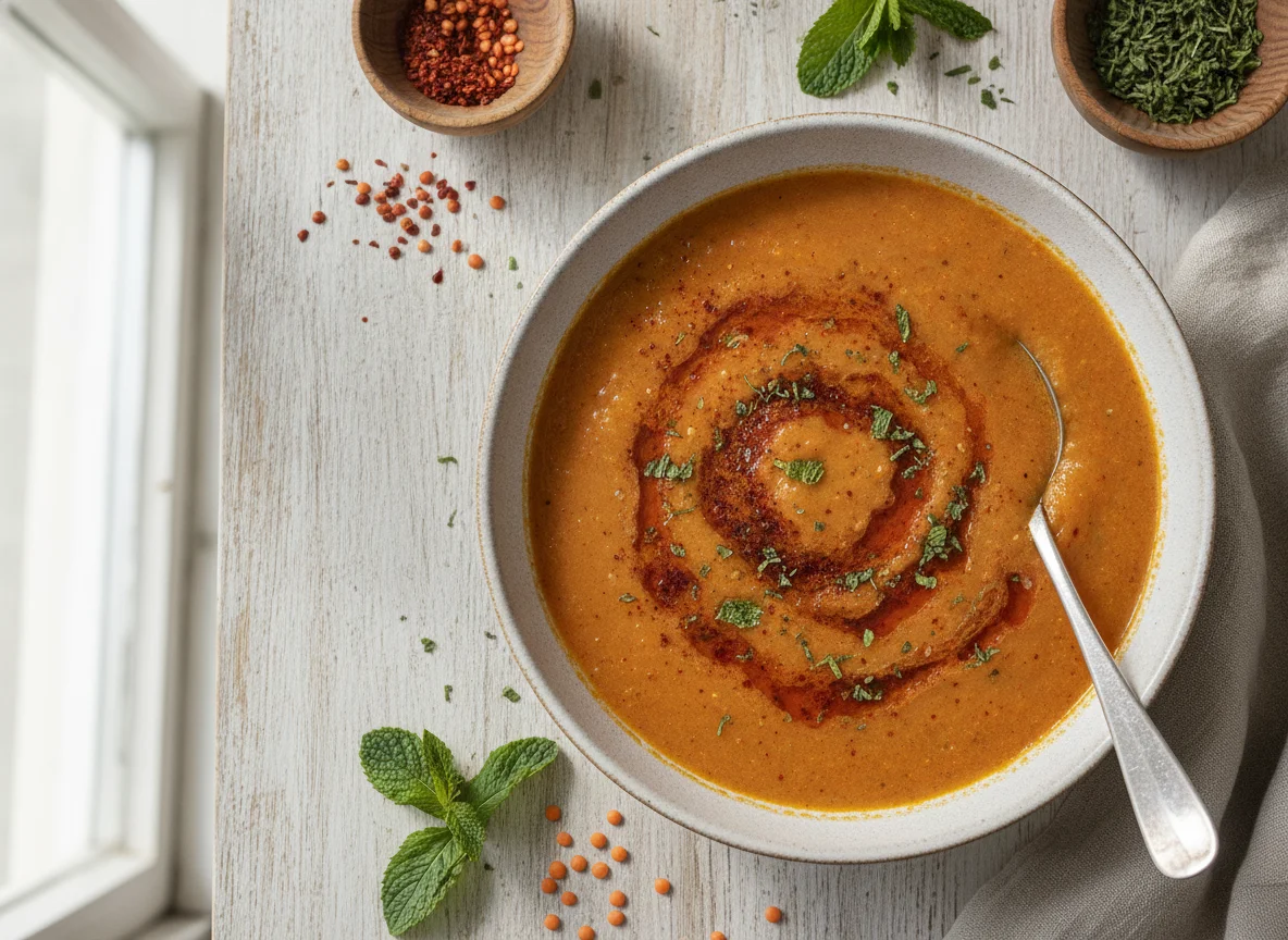 Turkish Lentil Soup (Mercimek Çorbası) photo