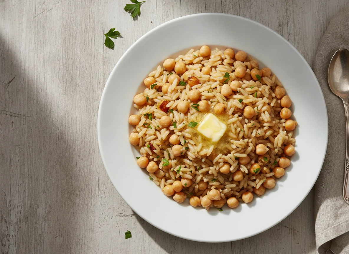 Turkish Rice Pilaf with Chickpeas photo