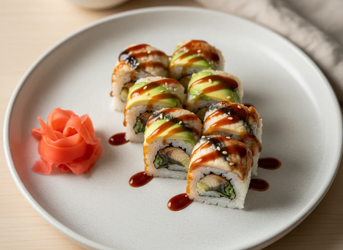 Unagi Avocado Sushi Roll photo