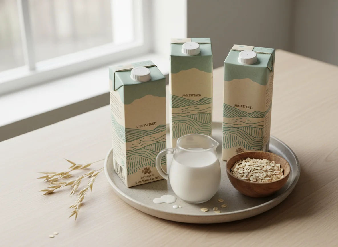 Unsweetened Oat Milk Cartons photo